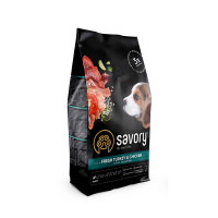 Сухой корм для щенков Savory, со свежим мясом индейки и курицей, 3 кг Сухой корм для щенков Savory, со свежим мясом индейки и курицей, 3 кг