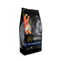 Сухий корм для довгошерстих котів Savory, зі свіжим лососем і білою рибою, 400 г Сухий корм для довгошерстих котів Savory, зі свіжим лососем і білою рибою, 400 г