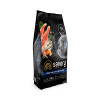 Сухой корм для длинношерстных кошек Savory, со свежим лососем и белой рыбой, 2 кг Сухой корм для длинношерстных кошек Savory, со свежим лососем и белой рыбой, 2 кг