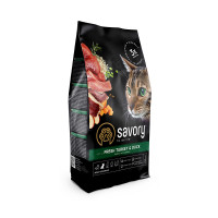 Сухий корм для котів Savory, зі свіжим м’ясом індички та качкою, 400 г Сухий корм для котів Savory, зі свіжим м’ясом індички та качкою, 400 г