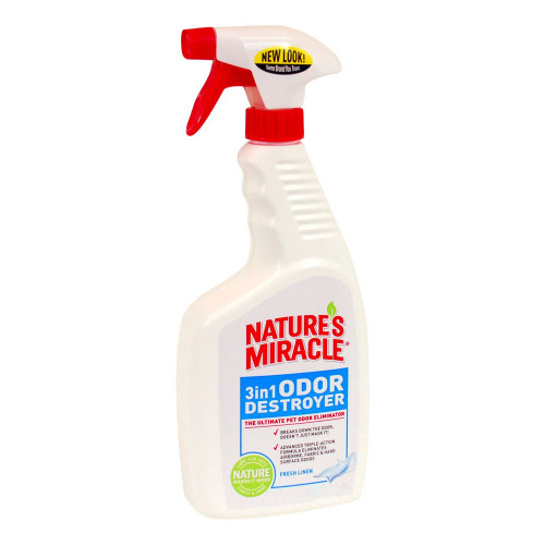 Знищувач запахів Nature's Miracle 3in1 Odor Destroyer з ароматом свіжої білизни, спрей, 710 мл
