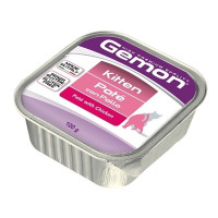 Вологий корм Gemon Cat Kitten, для кошенят, паштет з куркою, 100 г Вологий корм Gemon Cat Kitten, для кошенят, паштет з куркою, 100 г