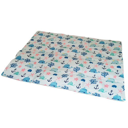 Охолоджуючий килимок Croci Tappetino Refrigerante FreshMat для собак, принт морський Кіт, 50×40 см