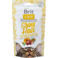 Лакомство Brit Care Shiny Hair для ухода за кожей и шерстью кошек, 50 г Лакомство Brit Care Shiny Hair для ухода за кожей и шерстью кошек, 50 г
