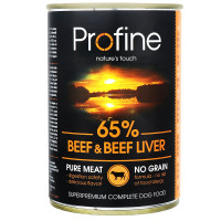 Консерва Profine, для собак всех пород, c говядиной и говяжьей печенью, 400 г Консерва Profine, для собак всех пород, c говядиной и говяжьей печенью, 400 г