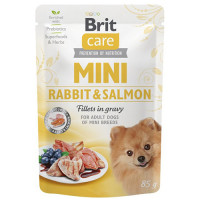 Вологий корм Brit Care Mini pouch, для собак, філе кролика і лосося в соусі, 85 г Вологий корм Brit Care Mini pouch, для собак, філе кролика і лосося в соусі, 85 г
