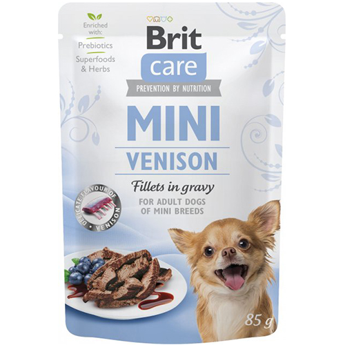 Влажный корм Brit Care Mini pouch, для собак, филе дичи в соусе, 85 г
