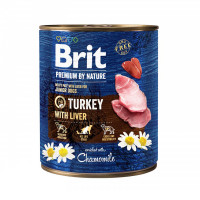 Консерви Brit Premium by Nature, для собак, індичатина з индюшиной печінкою, 800 г Консерви Brit Premium by Nature, для собак, індичатина з индюшиной печінкою, 800 г