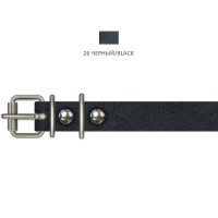 Нашийник Cristel для собак, зі шкіри, 16 мм / 32-40 см, чорний Нашийник Cristel для собак, зі шкіри, 16 мм / 32-40 см, чорний