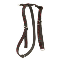 Шлейка Cristel для собак, кожа зенит, лакированная, прошитая, 10 мм / 29-35 см / 37-47 см, коричневый Шлейка Cristel для собак, кожа зенит, лакированная, прошитая, 10 мм / 29-35 см / 37-47 см, коричневый