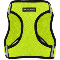 Шлея BronzeDog Mesh Vest для собак, сітчастий нейлон, лимонний, 43-53 см Шлея BronzeDog Mesh Vest для собак, сітчастий нейлон, лимонний, 43-53 см