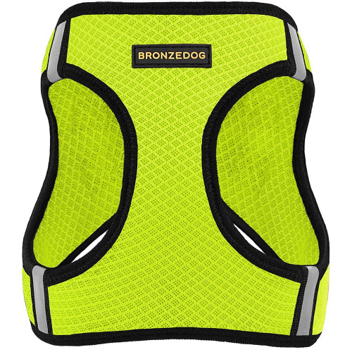 Шлея BronzeDog Mesh Vest для собак, сітчастий нейлон, лимонний, 42-47 см