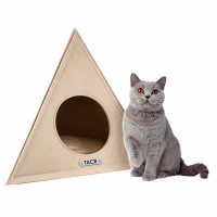 Домик BronzeDog космос, для животных, бежевый, 60×48 см Домик BronzeDog космос, для животных, бежевый, 60×48 см