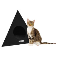 Домик BronzeDog космос, для животных, чёрный, 60×48 см Домик BronzeDog космос, для животных, чёрный, 60×48 см