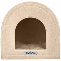 Будиночок BronzeDog для котів і собак, бежевий, 35×35×35 см Будиночок BronzeDog для котів і собак, бежевий, 35×35×35 см