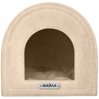 Домик BronzeDog для кошек и собак, бежевый, 45×45×45 см Домик BronzeDog для кошек и собак, бежевый, 45×45×45 см