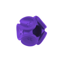 Игрушка BronzeDog Jumble скрученный мяч, для собак, с ароматом ванили, фиолетовый, 7.8×6.9 см Игрушка BronzeDog Jumble скрученный мяч, для собак, с ароматом ванили, фиолетовый, 7.8×6.9 см