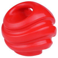 Игрушка для собак BronzeDog Strong Ball, силовой плавающий мяч, 11 см, красный Игрушка для собак BronzeDog Strong Ball, силовой плавающий мяч, 11 см, красный