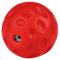 Іграшка для собак BronzeDog Chew Pitted Ball, зі звуковим ефектом, плаваюча, червоний, 7 см Іграшка для собак BronzeDog Chew Pitted Ball, зі звуковим ефектом, плаваюча, червоний, 7 см