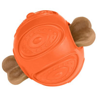 Игрушка-мяч для собак BronzeDog Smart Ball IQ, мотивационный, оранжевый, 7×9 см Игрушка-мяч для собак BronzeDog Smart Ball IQ, мотивационный, оранжевый, 7×9 см