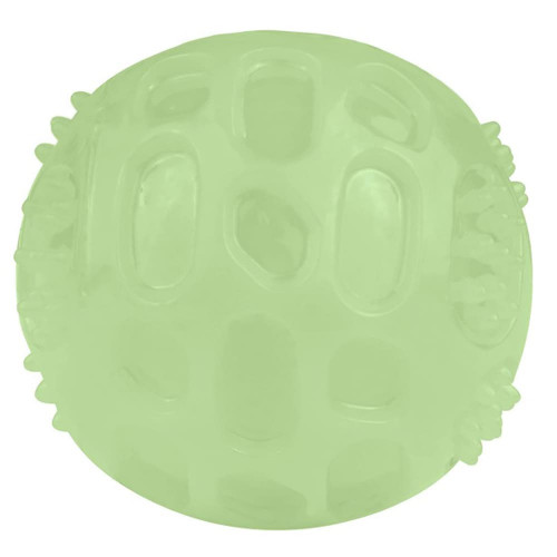 Іграшка-м'ячик для собак BronzeDog Chew Ball, Світлонакопичувальні, 7.5 см