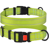 Ошейник BronzeDog Active, для собак, нейлоновый, фастекс пластик, салатовый, 35-53×2.5 см Ошейник BronzeDog Active, для собак, нейлоновый, фастекс пластик, салатовый, 35-53×2.5 см