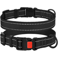 Нашийник BronzeDog Active, для собак, нейлоновий, фастекс пластик, чорний, 35-53×2.5 см Нашийник BronzeDog Active, для собак, нейлоновий, фастекс пластик, чорний, 35-53×2.5 см