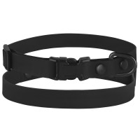 Нашийник BronzeDog Active, для собак і котів, водовідштовхувальний, фастекс пластик, чорний, 18-28×1 см Нашийник BronzeDog Active, для собак і котів, водовідштовхувальний, фастекс пластик, чорний, 18-28×1 см