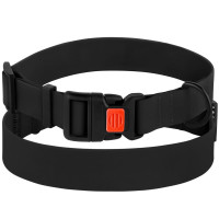 Нашийник BronzeDog Active, для собак, водовідштовхувальний, фастекс пластик, чорний, 35-53×2.5 см