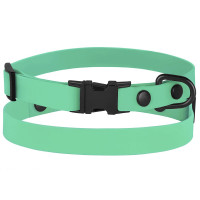 Ошейник BronzeDog Active, для собак и кошек, водоотталкивающий, фастекс металл, зелёный, 18-28×1 см