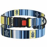 Ошейник BronzeDog Urban West, для собак, нейлоновый, фастекс пластиковый, синий, 30-40×2 см Ошейник BronzeDog Urban West, для собак, нейлоновый, фастекс пластиковый, синий, 30-40×2 см