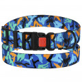 Нашийник BronzeDog Urban Camo, для собак, нейлоновий, фастекс пластиковий, синій, 25-33×1.6 см
