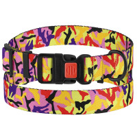 Нашийник BronzeDog Urban Camo, для собак, нейлоновий, фастекс пластиковий, помаранчевий, 30-40×2 см Нашийник BronzeDog Urban Camo, для собак, нейлоновий, фастекс пластиковий, помаранчевий, 30-40×2 см