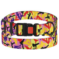 Нашийник BronzeDog Urban Camo, для собак, нейлоновий, фастекс пластиковий, помаранчевий, 35-53×2.5 см Нашийник BronzeDog Urban Camo, для собак, нейлоновий, фастекс пластиковий, помаранчевий, 35-53×2.5 см