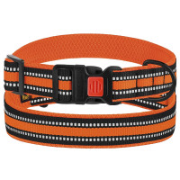 Нашийник BronzeDog Urban Mesh, для собак, нейлон і 3-D сітка, фастекс пластик, помаранчевий, 35-45×2.5 см Нашийник BronzeDog Urban Mesh, для собак, нейлон і 3-D сітка, фастекс пластик, помаранчевий, 35-45×2.5 см