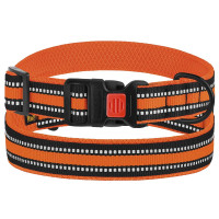 Нашийник BronzeDog Urban Mesh, для собак, нейлон і 3-D сітка, фастекс пластик, помаранчевий, 43-66×2.5 см Нашийник BronzeDog Urban Mesh, для собак, нейлон і 3-D сітка, фастекс пластик, помаранчевий, 43-66×2.5 см