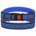 Нашийник BronzeDog Urban Mesh, для собак, нейлон і 3-D сітка, фастекс пластик, синій, 30-40×2 см