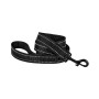 Поводок BronzeDog Active для собак, светоотражающий нейлон, чёрный, 152×2 см
