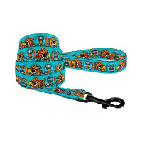 Повідець BronzeDog Tribal для собак, нейлон, принт маска, ментоловий, 152×2.5 см Повідець BronzeDog Tribal для собак, нейлон, принт маска, ментоловий, 152×2.5 см