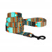 Повідець BronzeDog Tribal для собак, нейлон, принт ацтеки, 300×2.5 см