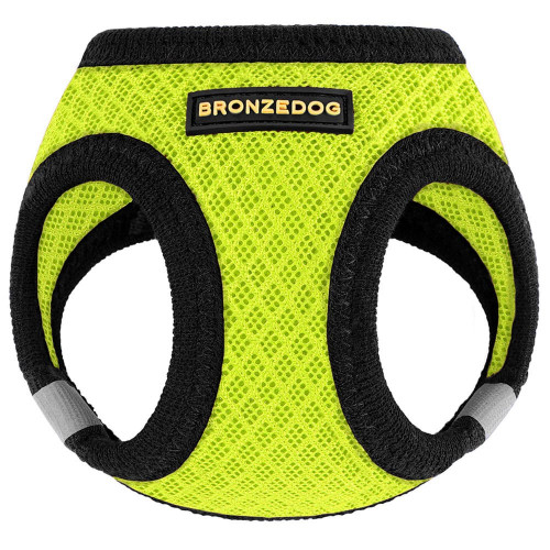Шлея BronzeDog Mesh Vest для собак, сітчастий нейлон, лимонний, 26-29 см