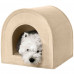 Будиночок BronzeDog для котів і собак, бежевий, 55×55×55 см