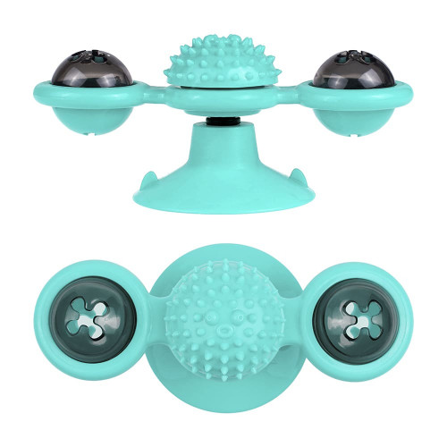 Іграшка BronzeDog PetFun карусель, для котів, з котячої м'ятою і світлодіодним кулькою