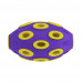 Игрушка BronzeDog Jumble airball, для собак, с ароматом ванили, фиолетово-жёлтый, 12 см