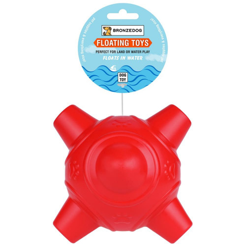 Іграшка-бомба для собак BronzeDog Quadrangular Ball, плаваюча, 16 см