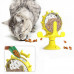 Игрушка-кормушка для кошек BronzeDog PetFun, на присоске, жёлтый, 14×17 см