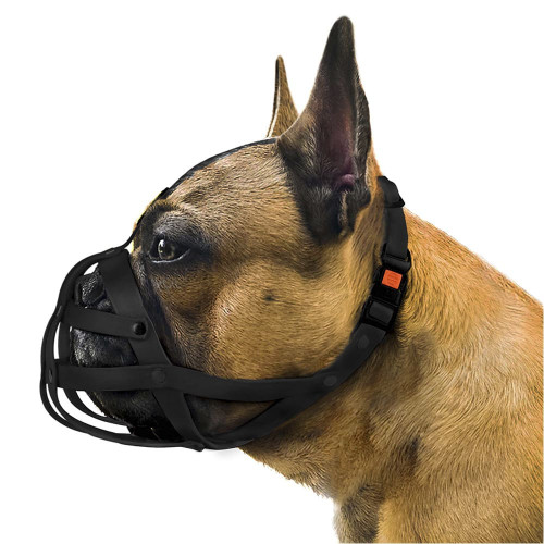 Намордник BronzeDog, для собак, водовідштовхуючий, біотановий, чорний, 28 см