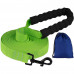 Поводок BronzeDog Active для собак, нейлоновый с мягкой ручкой, салатовый, 15 м×2.5 см