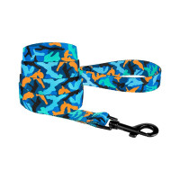 Повідець BronzeDog Camo для собак, нейлон, синій, 152×2.5 см Повідець BronzeDog Camo для собак, нейлон, синій, 152×2.5 см