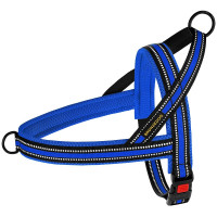Шлея BronzeDog Mesh Скандинавская для собак, синий, 32-38 см Шлея BronzeDog Mesh Скандинавская для собак, синий, 32-38 см